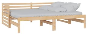 vidaXL Καναπές Κρεβάτι 2 x (90 x 200) εκ. από Μασίφ Ξύλο Πεύκου