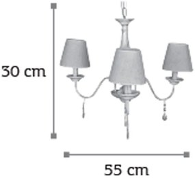 Φωτιστικό οροφής InLight 5010-3 3φωτο