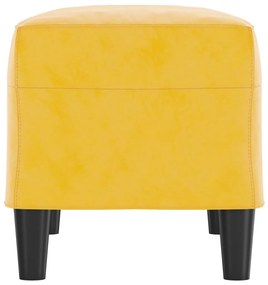 Πάγκος Κίτρινο 70 x 35 x 41 εκ. Βελούδινος 349403