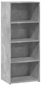 vidaXL Ντουλάπι Γκρι Σκυροδέματος 50x41x124 εκ. από Επεξεργασμένο Ξύλο