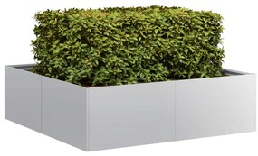 vidaXL Ζαρντινιέρα 100x100x30 εκ. από Γαλβανισμένο Ατσάλι
