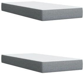 ΚΡΕΒΑΤΙ BOXSPRING ΜΕ ΣΤΡΩΜΑ ΑΝΟΙΧΤΟ ΓΚΡΙ 200X200 ΕΚ. ΥΦΑΣΜΑΤΙΝΟ 3287577