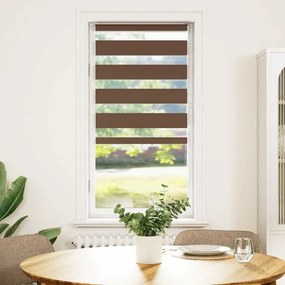 vidaXL Στόρι Ζέβρας Καφέ 60x100 εκ. Πλάτος Υφάσματος 55,9 εκ. Πολυεστέρας