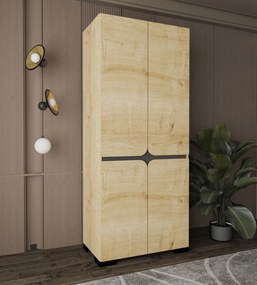 Ντουλάπα Sapphire Δρυς DREIN 90x52x210