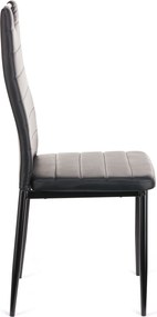 Καρέκλα Tonia PU μαύρο-πόδι μαύρο 52x43x96