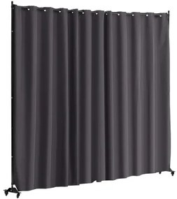 VEVOR Room Divider Portable Panel Room Divider with Wheels Privacy Screen Gray