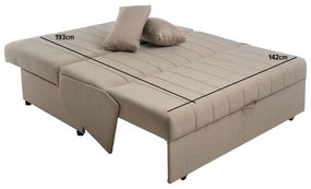 Καναπές Διθέσιος New Montana Fylliana Ανοικτό Καφέ - Σκούρο Καφέ 145x100x92 εκ. 145x100x92 εκ.