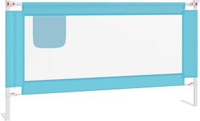 vidaXL Μπάρα Κρεβατιού Προστατευτική Μπλε 160 x 25 εκ. Υφασμάτινη