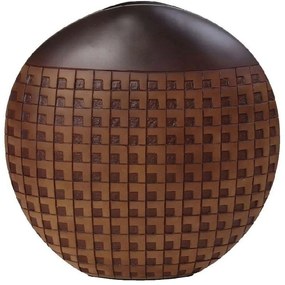 Βάζο Ανάγλυφο FIK375 33,5x11x35cm Brown Espiel Πολυρεσίνη
