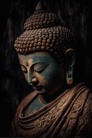 Αφίσα Portrait of a bronze Buddha