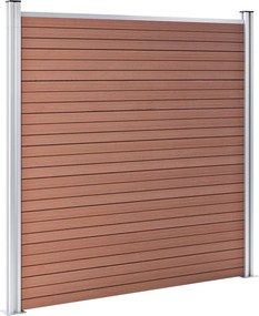 vidaXL Πάνελ Περίφραξης Καφέ 1391 x 186 εκ. από WPC