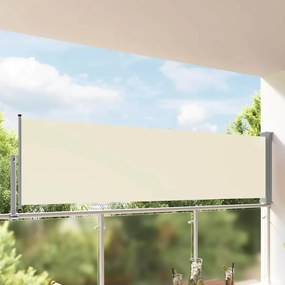 vidaXL Σκίαστρο Πλαϊνό Συρόμενο Βεράντας Κρεμ 100 x 300 εκ.