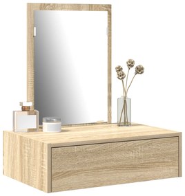 vidaXL Κρεμαστό τραπέζι ντυσίματος δρυός Sonoma 60x40x70 εκ.