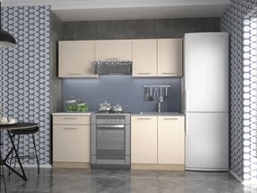 Σετ κουζίνας Houston 857, 200x60cm, 97 kg, Πάγκος, Ινοσανίδες μέσης πυκνότητας | Epipla1.gr