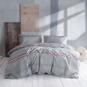 Κουβερλί Symbol Jeffrey Σετ 2τμχ Red Ρυθμός Ημίδιπλο 100% Cotton
