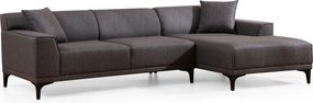 Corner Sofa Petra R Corner - Anthracite Anthracite