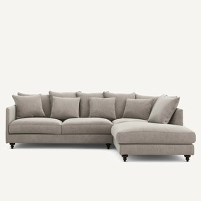 Γωνιακός καναπές-κρεβάτι από βελούδο, Lazare