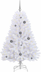 vidaXL Τεχνητό Χριστουγεννιάτικο Δέντρο Λευκό 80 x 80 x 150 εκ.