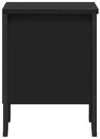 vidaXL Κομοδίνο Μαύρο 2 τεμ. 40 x 30 x 40 εκ. από Επεξεργασμένο Ξύλο