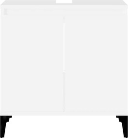 vidaXL Ντουλάπι Νιπτήρα Λευκό 58 x 33 x 60 εκ. από Επεξεργασμένο Ξύλο