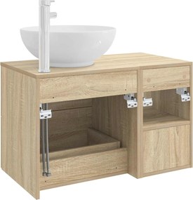 vidaXL Σετ Επίπλων Μπάνιου 2 pcs Sonoma Δρυς Επεξεργασμένο Ξύλο