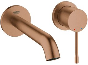 Μπαταρία νιπτήρος τοίχου Grohe Essence New-Μήκος 18 εκ.-Xalkino mat