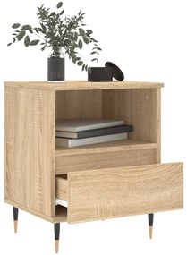 vidaXL Κομοδίνο Sonoma Δρυς 40 x 35 x 50 εκ. από Επεξεργ. Ξύλο