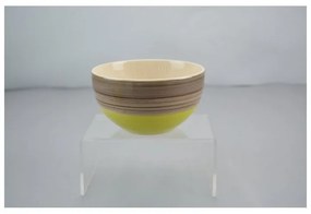 Venus 89547 Κίτρινο-Καφέ Μπωλ ΚΕΡΑΜΙΚΌ 14 εκ.