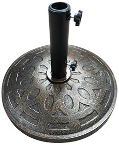 Βάση Ομπρέλας ArteLibre SOCOTRA 15kg Μαύρο Τσιμέντο-Πλαστικό 48x8cm