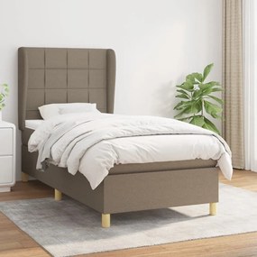 ΚΡΕΒΑΤΙ BOXSPRING ΜΕ ΣΤΡΩΜΑ TAUPE 90X200 ΕΚ. ΥΦΑΣΜΑΤΙΝΟ 3128497