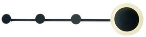 Απλίκα Τοίχου LED Με Κρεμάστρα 3 Θέσεων Aca Valentino ZM71LEDW70BK Black