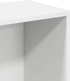vidaXL Βιβλιοθήκη Λευκό 40x30x76,5 cm Ξύλινη κατασκευή