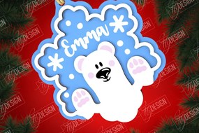 Σετ των 2 Intra απο ξύλο plywood 3mm-4mm πάχος - Χριστουγεννιάτικη ετικέτα | Ετικέτες δώρων | Δώρο Χριστουγέννων Δίασταση 15x15 cm INTRAFABR-107187762