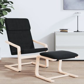 vidaXL Υποπόδιο Μαύρο 51 x 41 x 40 εκ. Υφασμάτινο