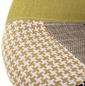 Καρέκλα MIRTO με Ξύλινα πόδια και Κάθισμα PATCHWORK 63x57x80 εκ. 4αδα 63x57x80 εκ.