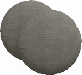 vidaXL Μαξιλάρια καθισμάτων 2 pcs Ανοιχτό γκρι Ø 80 cm