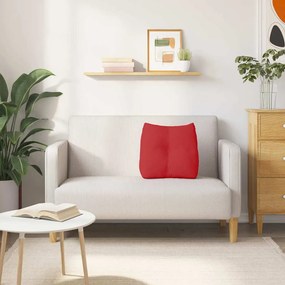 vidaXL Μαξιλάρι Πλάτης Κόκκινο 45 x 24 x 50 εκ ύφασμα