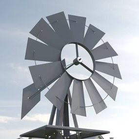 vidaXL Ανεμόμυλος Γκρι 84 x 68 x 245 εκ. Σίδερο