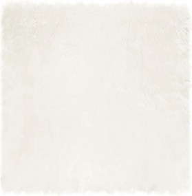 vidaXL Χαλί από τεχνητό πρόβειο δέρμα TAFALLA Λευκό 240 x 240 cm