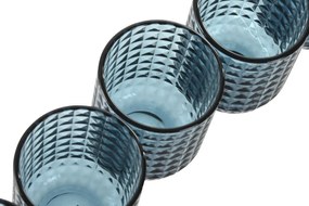 Σετ ποτηριών Home ESPRIT Μπλε Κρυστάλλινο 275 ml (x6)