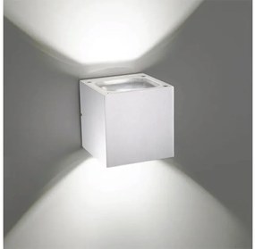 Απλίκα Φωτιστικό Τοίχου 2xLED 10W IP54 3000K Riga Zafferano-LD0127B3-Λευκό LD0127B3