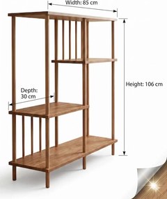 Βιβλιοθήκη Πεύκο LUPRU 85x30x106