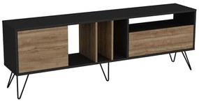 Έπιπλο Τηλεόρασης Mistico 875ZNA3058 180x35,5x58,7cm Walnut-Black