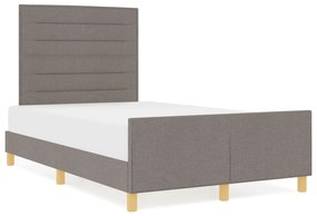 vidaXL Κρεβάτι Ταμπά 120x200 εκ. Υφασμάτινο
