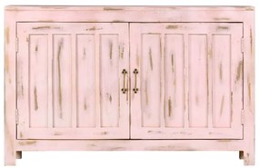 vidaXL Ντουλάπι Ανοιχτό Ροζ 110 x 35 x 70 εκ. από Μασίφ Ξύλο Μάνγκο