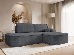 Γωνιακός Καναπές Koro-Δεξιά-Ανθρακί