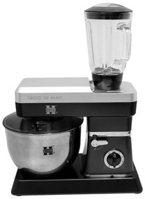 Herzberg Επιτραπέζιο μίξερ - Κουζινομηχανή 1800W σε μαύρο χρώμα HG-5065-BK