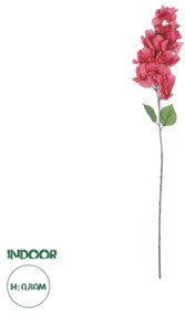 GloboStar® Artificial Garden BOUGAUVILLEA BRANCH 20658 Τεχνητό Διακοσμητικό Κλαδί Μπουκανβίλιας Φουξ Y80cm