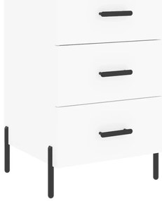 vidaXL Κομοδίνο Λευκό 40 x 40 x 66 εκ. από Επεξεργασμένο Ξύλο