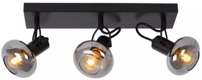 Φωτιστικό Οροφής Lucide 17993-03-30 MADEE Μαύρο Ματ (Black Mat)|Φυμέ (Smoke)